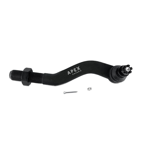 Apex Chassis Heavy Duty 2.5 Ton Tie Rod Assembly in Black Anodized Aluminum Fits 19-22 Jeep Gladiator JT 18-22 Jeep Wrangler JL/JLU Rubicon Mohave Sahara Sport