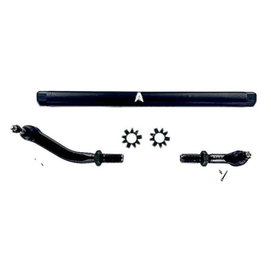 Apex Chassis Heavy Duty JK 2.5 Ton Heavy Duty No Flip Drag Link Assembly in Black Anodized Aluminum Fits: 07-18 Jeep Wrangler JK JKU Rubicon Sahara Sport. -NO-FLIP KIT - 3.5" or Less lift.