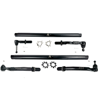 HD Tie Rod and Drag Link Assembly Fits: 17-22 F-250/F-350 Super Duty Includes Complete Tie Rod and Drag Link Assemblies