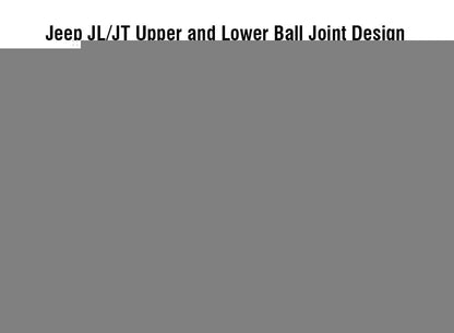 Apex Chassis Heavy Duty Ball Joint Kit Fits: 19-22 Jeep Gladiator JT 18-22 Jeep Wrangler JL/JLU Rubicon Mohave Sahara Sport Includes: 2 Upper & 2 Lower