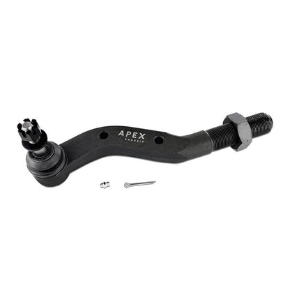 Apex Chassis Heavy Duty 2.5 Ton Tie Rod Assembly in Steel Fits: 19-22 Jeep Gladiator JT 18-22 Jeep Wrangler JL/JLU Rubicon Mohave Sahara Sport. Note: This kit fits a Dana 30 axle