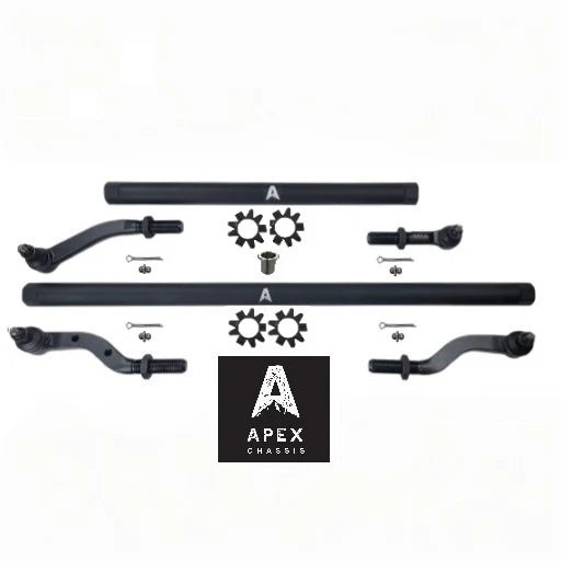 HD 2.5 Ton Steering Assembly in Black Anodized Aluminum - 19-22 Jeep Gladiator JT / 18-22 Jeep Wrangler JL