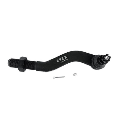 Apex Chassis Heavy Duty 2.5 Ton Tie Rod Assembly in Black Anodized Aluminum Fits 19-22 Jeep Gladiator JT 18-22 Jeep Wrangler JL/JLU Rubicon Mohave Sahara Sport