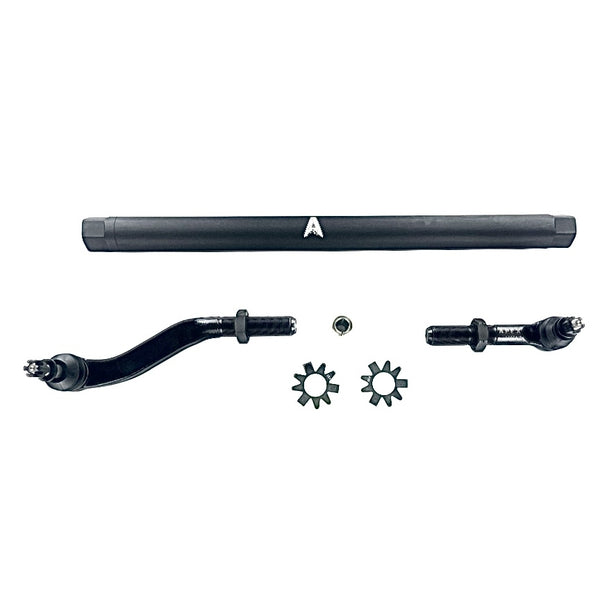 Apex Chassis Heavy Duty JK 2.5 Ton Heavy Duty Yes Flip Drag Link Assembly in Black Anodized Aluminum Fits: 07-18 Jeep Wrangler JK/JKU.  - FLIP KIT 3.5+ inch lift.