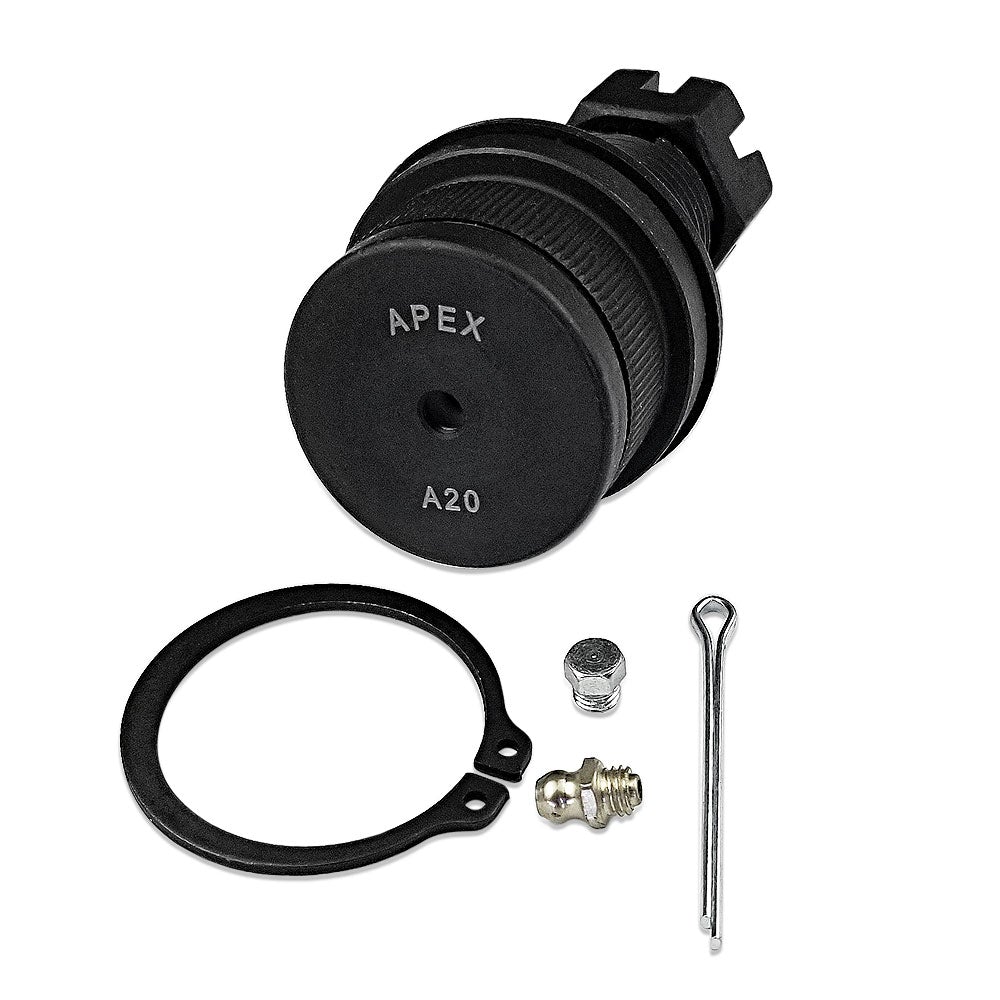 Apex Chassis Heavy Duty Jeep Heavy Duty Ball Joint Kit Fits: 4-83 Cherokee 72-83 CJ 72-73 Commando 81-85 CJ8 Scrambler 74-83 Wagoneer Includes: 1 Upper & 1 Lower